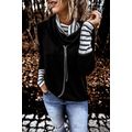Striped Splicing High Neck Sweatshirt