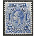 St Vincent 1925 SG133a 2 1/2d Bright Blue Mount...