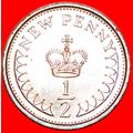 CROWN (1971-1984): GREAT BRITAIN★HALF NEW PENNY...