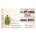 RAILWAYS fdc 13th August 1975 stamps =