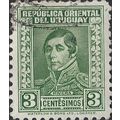 URUGUAY, General Rivera, President, green 1934, 3c