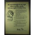 1973 Avis Car Rental Ad - Accept Credit Cards