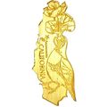 California Laser Etched Wood Fridge Magnet