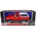 1978 Ford Bronco Fire Department Unmarked Red "...