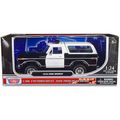 1978 Ford Bronco Police Car Unmarked Black and ...
