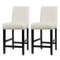 Set of 2 Modern Kitchen Dining Barstools w/ Bla...