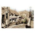 ptc2494 - Yorks - Early Thatched Cottages down ...