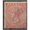 Bermuda 1865 SG2 1d Pale Rose Wmk Crown CC Fine...