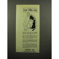 1940 Lipton's Tea Ad - Aunt Abby Says