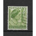 Australia.SG237 2d Queen Elizabeth (Yellow-Gree...
