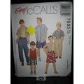 Vintage McCalls 7685 Boy's Shirt, Tank Top, Pan...