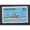 SINGAPORE 1980 SHIPS $1 KEDAH COASTER SG 373 FI...