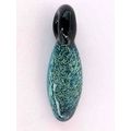 Blue Speck Glass Pendant Dichroic Torpedo Style...
