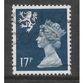 GREAT BRITAIN SCOTLAND 1990 17p DEEP BLUE 1C BA...