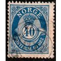 Norway 1921 Posthorn 40ore Used Stamp