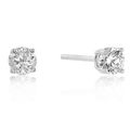 7mm New Sterling Round Cut Cubic Zirconia Studs...