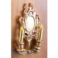 1:12th Doll Dollshouse 2 Candle Wall Sconce