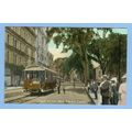 CT New Haven Chapel St Street Scene w/Trolley T...
