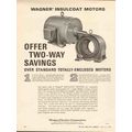 WAGNER ELECTRIC CORP 1962 Insulcoat motors seal...