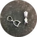 925 Sterling Silver Pendant Mount Bail Medium s...