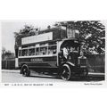 LGOC Bus at Belmont Tram Transport Photo Postcard