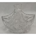 Rare Vintage Art Glass Smal Trinket Dish Basket...