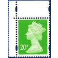 Machin SG Y1686 - 20p bright green - Harrison M...