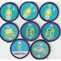 Scout Badges 8 x Staged - Computer 2002+ - 2 x ...