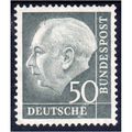 West Germany Pres Hess1954 Sg1115 50pf slate MN...