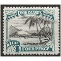 Niue 1944 SG93 4d Black & Greenish-Blue Mounted...