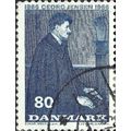 DENMARK, Georg Arthur Jensen, blue 1966, 80ore, #2