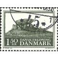 DENMARK, Neolithic burial site, green-grey 1966...