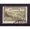 CANADA 1946 PEACE 10c OLIVE GREEN GRT BEAR LAKE...