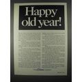 1967 Ohio Edison Company Ad - Happy Old Year