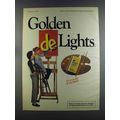 1982 Golden Lights Cigarettes Ad