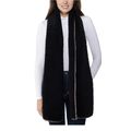 JENNI Womens Solid Sherpa Scarf Black One