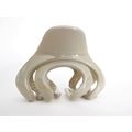 Beige octopus hair claw clip for thick hair