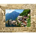 Austria Germany Laser Engraved Wood Picture Fra...