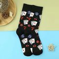 Novelty Poker Socks UK 6-10 Cards/Chips/Ante/Ac...