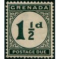 Grenada 1922 1½d black Postage Due SGD12 unused