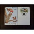 Isle of Man 1980 Christmas Greetings card 8p st...