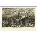 Staffordshire LICHFIELD Cathedral Aerial Postca...