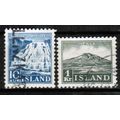 1935 Iceland - Falls & Mt. Hekla set of 2 - Sc#...