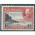 Bermuda 1936 SG99 1d Black & Scarlet Mounted Mi...