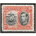 Grenada 1938 SG156 2d Black & Orange Mounted Mi...