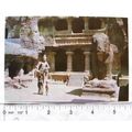 old postcard Ellora Caves, Ellora, India