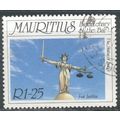 Mauritius stamps 1987 - R1.25 - Statue Of Justice