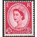 1953 SG519b 2 1/2d Carmine-Red T2 Wmk Tudor Cro...