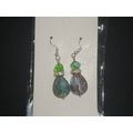 Stunning large dichroic purple green pearcut & ...