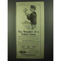 1920 Quaker Oats Puffed Wheat Ad - The Wonders
